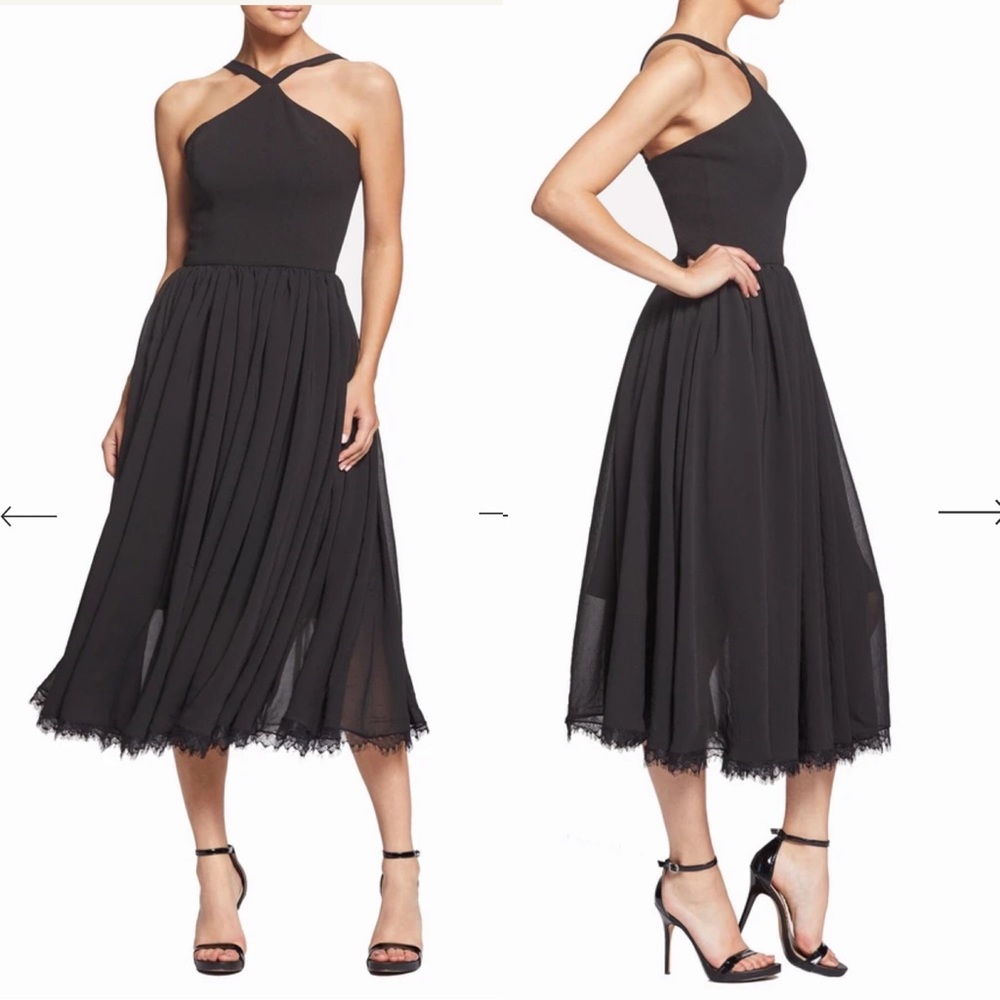 Dress the Population Dakota Black Halter Dress